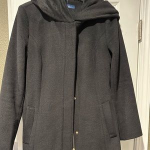 Cole Haan Women Black Wool Coat 6